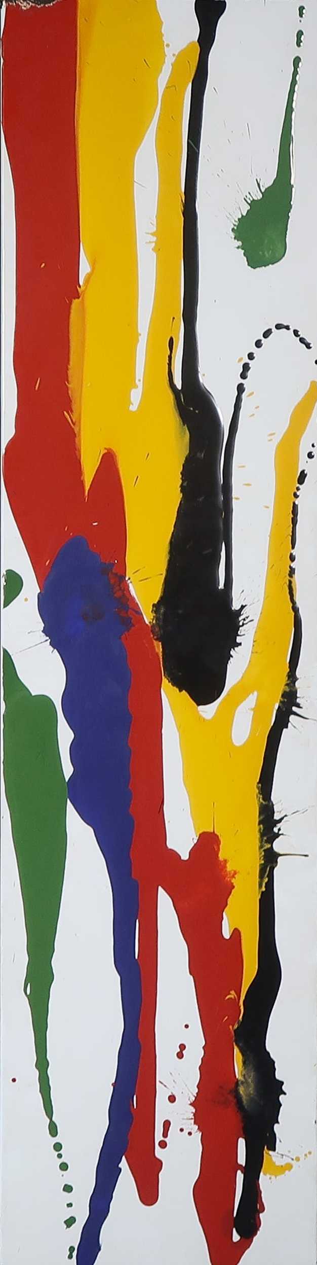 Niet of onleesbaar gesigneerd - Emaille op stalen plaat, Zonder titel verkocht voor € 1!