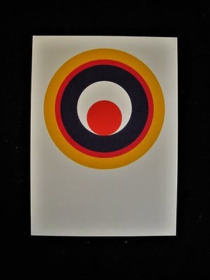 Rob Schotman - 2x Intrigerende jaren 60 PoP Art Litho - Circum-Centrisch - 1x gesigneerd kopen? Bied vanaf 30!