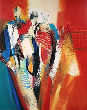 Peter Meijer - Zeefdruk, Pascalle - Ingelijst kopen? Bied vanaf 50!