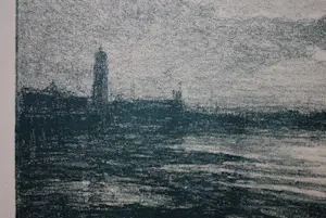 Carel Nicolaas Storm van 's-Gravesande - Decline of day - ingelijste litho 1897 - met monogram en droogstempel kopen? Bied vanaf 50!