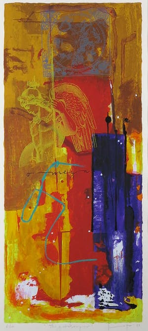 Piotr Konkel - Zeefdruk, The gatekeeper- Ingelijst kopen? Bied vanaf 35!