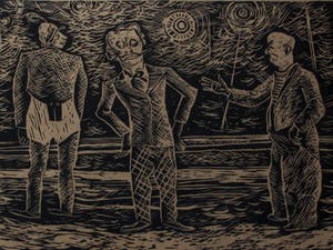 Herman Bieling - Houtsnede: Christmas '47 - 1955 kopen? Bied vanaf 55!