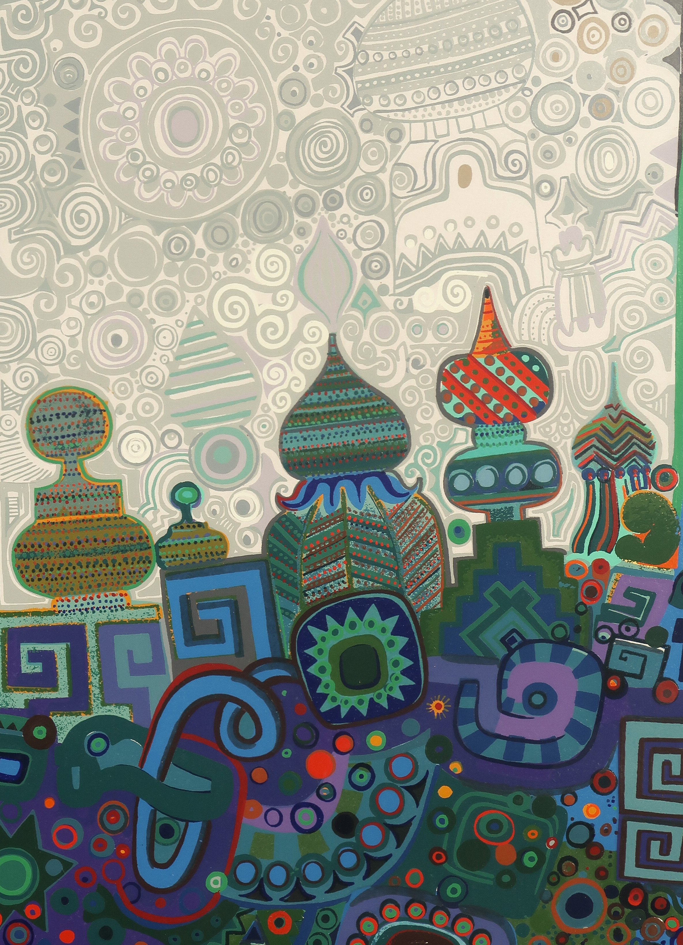 Juan Romero - Zeefdruk, Luna Park - Ingelijst (Groot) kopen? Bied vanaf 100!