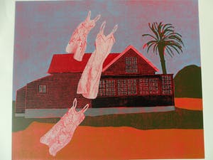 Henriette Boerendans - Houtsnede, 12 Oktober. kopen? Bied vanaf 40!