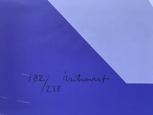 Henk Rongen - kleurenzeefdruk - 'Introvert' - 1978 kopen? Bied vanaf 1!
