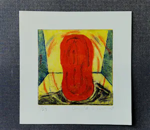 Ingrid Bouws - expressionistische kleuren-ets & aquatint - zeer kleine oplage (25) - 1998 kopen? Bied vanaf 31!