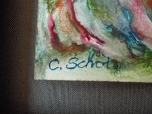 Carla Schot - Olieverfschilderij - Figuren [nr.26] kopen? Bied vanaf 35!