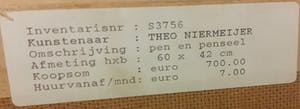 Theo Niermeijer - Abstract werk kopen? Bied vanaf 10!