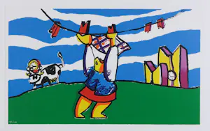 Herman Brood - Zeefdruk, Zonder titel - Ingelijst kopen? Bied vanaf 300!