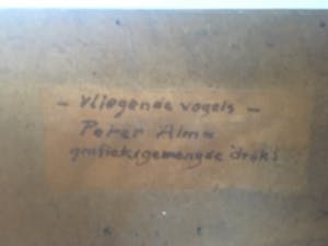 Peter Alma - Vliegende vogels kopen? Bied vanaf 20!