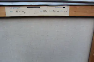 Buy Jef Diederen - Olieverf op doek: vlag - 1979? Bid from 1995!