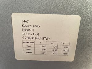 Theo Koster - Zeefdruk, Liason II - Ingelijst kopen? Bied vanaf 65!