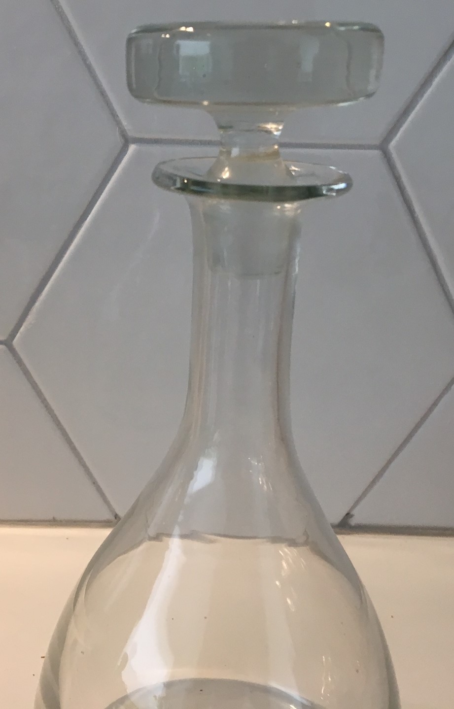 Niet of onleesbaar gesigneerd - Kristallerie Hartzviller - Blank kristallen karafje  kopen? Bied vanaf 1!
