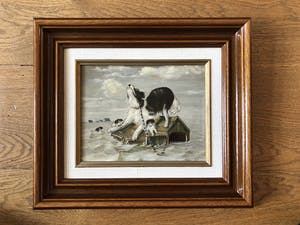 Niet of onleesbaar gesigneerd - Honden tijdens de watersnoodramp kopen? Bied vanaf 1!