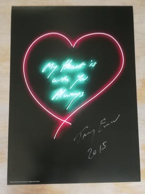 Tracey Emin - My Heart Is With You Always - handgesigneerd - 2015 kopen? Bied vanaf 1200!