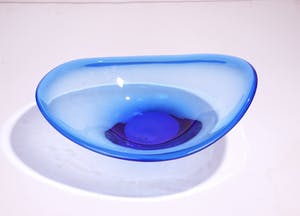 Per Lutken - blauwe schaal voor Holmegaard-Kastrup kopen? Bied vanaf 1!