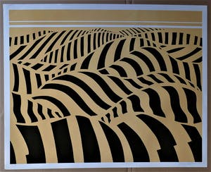 Dick Elffers - Zeefdruk: landschap - 1973 kopen? Bied vanaf 75!
