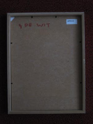 Gerard de Wit - Buitengewoon mooi expressionistisch Aquarel "Vrouw in Boudoir" gesigneerd kopen? Bied vanaf 10!