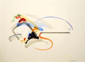 Peter van Drumpt - Abstracte voorstelling verkocht voor € 50!