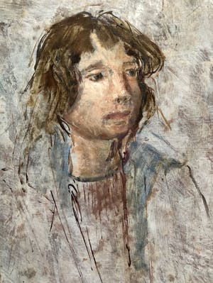 Josef Santen - portret van een meisje kopen? Bied vanaf 35!