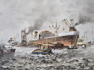 Siem Schaeffer - Havengezicht kopen? Bied vanaf 100!