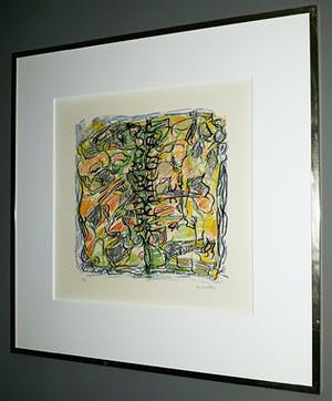 Jean-Paul Riopelle - Poison Ivy, litho (netjes ingelijst) - Laatste keer! kopen? Bied vanaf 295!