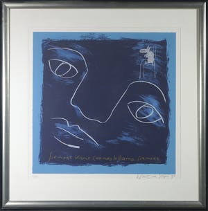 Wouter Stips - Zeefdruk, Siempre viene cuando le lliamo, siempre - Ingelijst kopen? Bied vanaf 40!