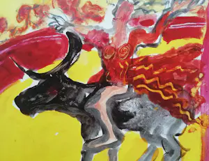 Henk van Vessem - Vrouw op Stier. kopen? Bied vanaf 59!