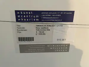 Ton Schulten - Twente in zonlicht - Nr. 121 - ingelijst kopen? Bied vanaf 600!