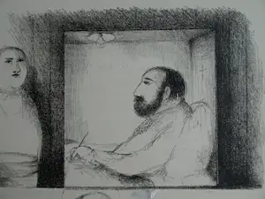 Metten Koornstra - Originele drukplaat , “De Conversatie” – 1970 kopen? Bied vanaf 25!