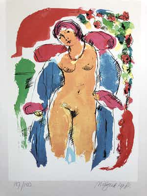 Nic Jonk - Naakt in het prieel II verkocht voor € 110!