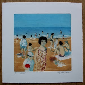 Willy Belinfante - Ets: "Strand" + Gesigneerd boek - 1981 kopen? Bied vanaf 100!