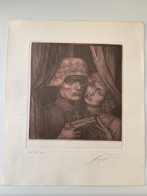 Ernst Fuchs - Der Soldat und sein Engel kopen? Bied vanaf 65!