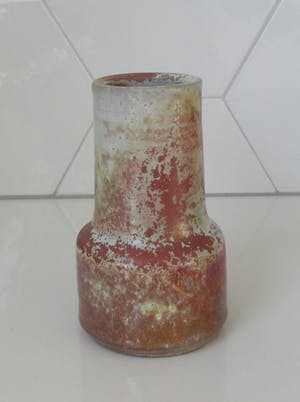 Niet of onleesbaar gesigneerd - Studio Keramiek vaasje met prachtig glazuur oa. ossenbloed en celadon kopen? Bied vanaf 10!