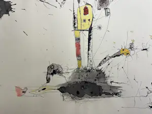 Wim de Haan - Abstracte compositie kopen? Bied vanaf 220!