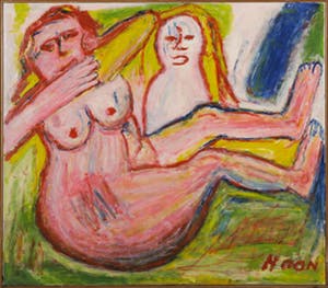 Pieter Haan - Zonder titel, Acryl op doek (Groot) kopen? Bied vanaf 1!