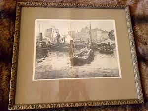 Jan Sirks - Havengezicht Rotterdam- Oude Haven?? verkocht voor € 100!