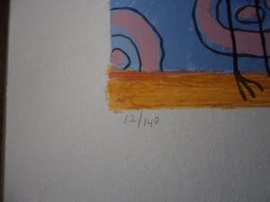 Ada Breedveld - Zeefdruk. Titel, "Hiep, Hiep, Hoera" . kopen? Bied vanaf 50!