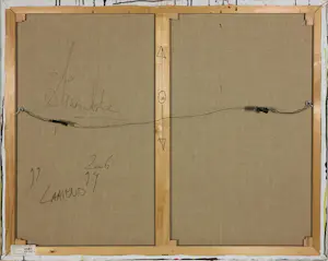 Amerentske Koopman - Gemengde techniek op doek, Laavend kopen? Bied vanaf 300!