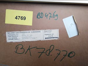 Peter ten Hoorn - Variatie op Ritme 7 - Abstracte lijntekening kopen? Bied vanaf 1!