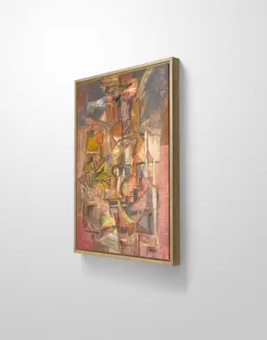 Silvin Bronkart - Seltene abstrakte Komposition aus dem Jahr 1953 kopen? Bied vanaf 550!