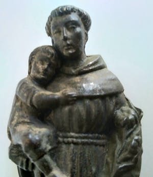 Brons (Onbekend) - oud verbronsd beeld van Antonius van Padua kopen? Bied vanaf 1!