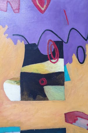 Lex Grote - Olieverf op doek:: 'Moeder' - ingelijst (Zeer groot) kopen? Bied vanaf 1!