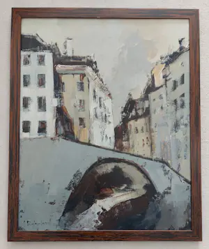 Jan Rijlaarsdam - Zicht op Amsterdamse Gracht kopen? Bied vanaf 1250!