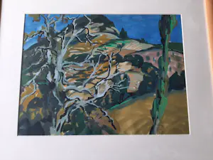 Eric Bauknecht - Gouache, Titel, Landschap I, op papier (ingelijst) kopen? Bied vanaf 70!