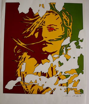 Werner Berges - Zeefdruk: Vrouwen portret kopen? Bied vanaf 45!