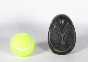 Brons (Onbekend) - Klein bronzen etnografisch masker (vogelmasker) kopen? Bied vanaf 1!