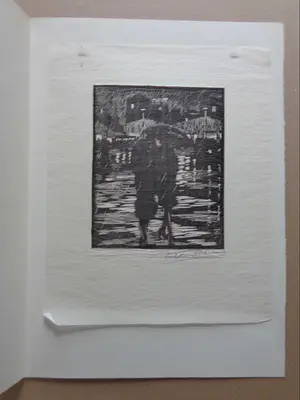 Daan de Vries - LOT VAN 4 STUKS / ZW-W HOUTSNEDE / SIG kopen? Bied vanaf 40!