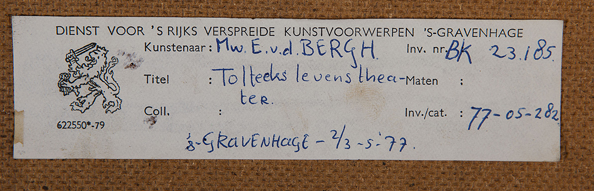 Elvire van den Bergh - Tolteeks Levenstheater - BKR Den Haag kopen? Bied vanaf 10!