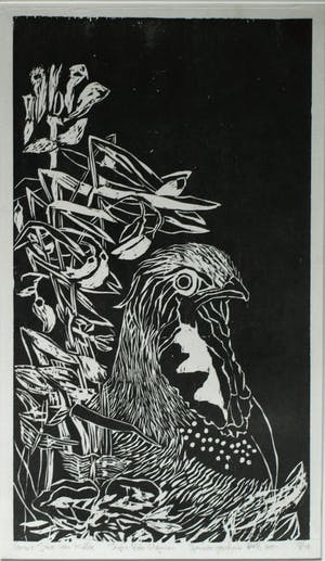 Jatie van Melle - Grote ingelijste houtsnede , Sponsorgeschenk BKR 2004 – nr. 27/40 kopen? Bied vanaf 50!